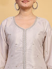 Elegant Grey Ethnic Wear Suit Set with Matching Dupatta (RRRD55)