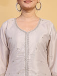 Elegant Grey Ethnic Wear Suit Set with Matching Dupatta (RRRD55)