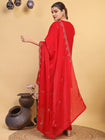 Elegant Red Designer Kurta Palazzo Set (RRRD57)