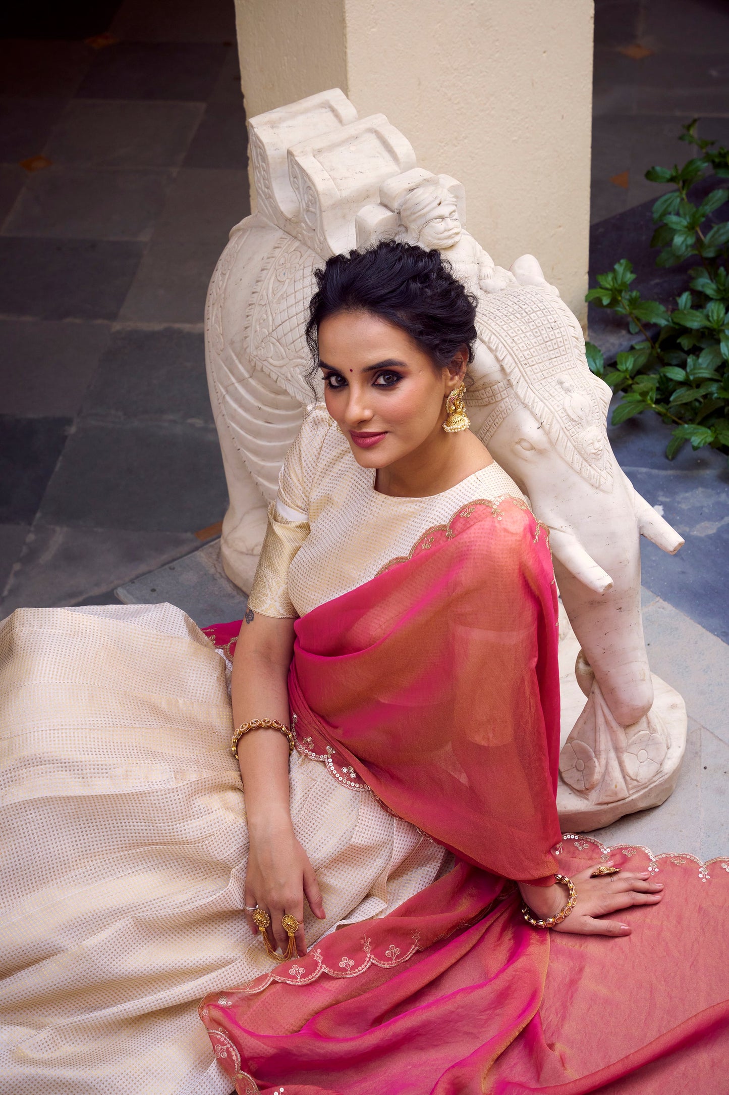 TILTON JEQUARD CHEX ZARI WEAVING WORK LEHENGA CHOLI WITH DUPATTA