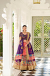 WEDDING SPECIAL KALAMKARI PRINTED LEHENGA CHOLI (WDN116) 01