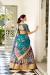 WEDDING SPECIAL KALAMKARI PRINTED LEHENGA CHOLI (WDN116) 03