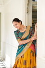 WEDDING SPECIAL KALAMKARI PRINTED LEHENGA CHOLI (WDN116) 03