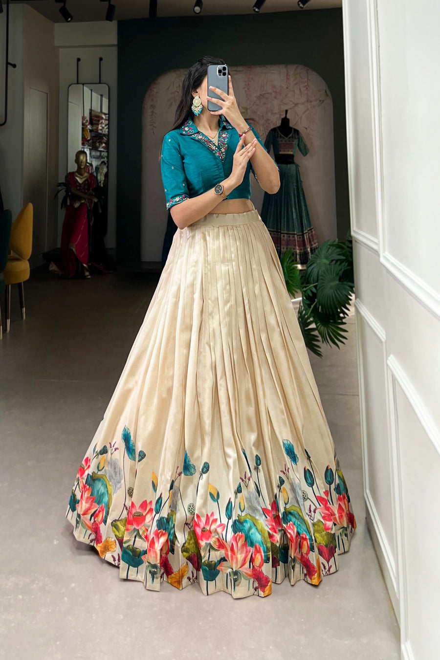 WEDDING SPECIAL TUSSAR SILK HANDWORK LEHENGA CHOLI (WDN84)