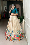 WEDDING SPECIAL TUSSAR SILK HANDWORK LEHENGA CHOLI (WDN84)