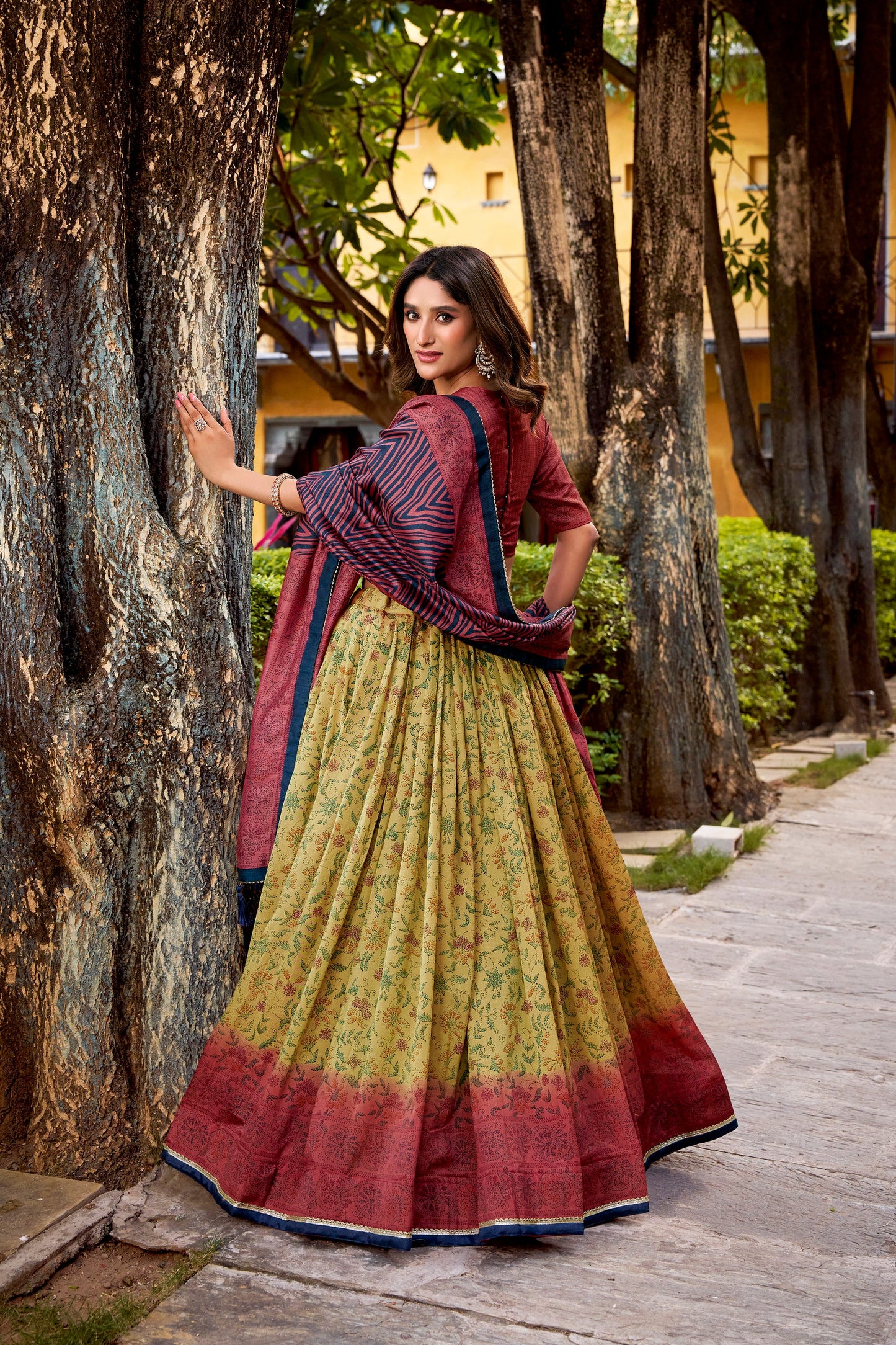 OCCASION SPECIAL VICHITRA SILK LEHENGA CHOLI WITH DUPATTA (TT01)
