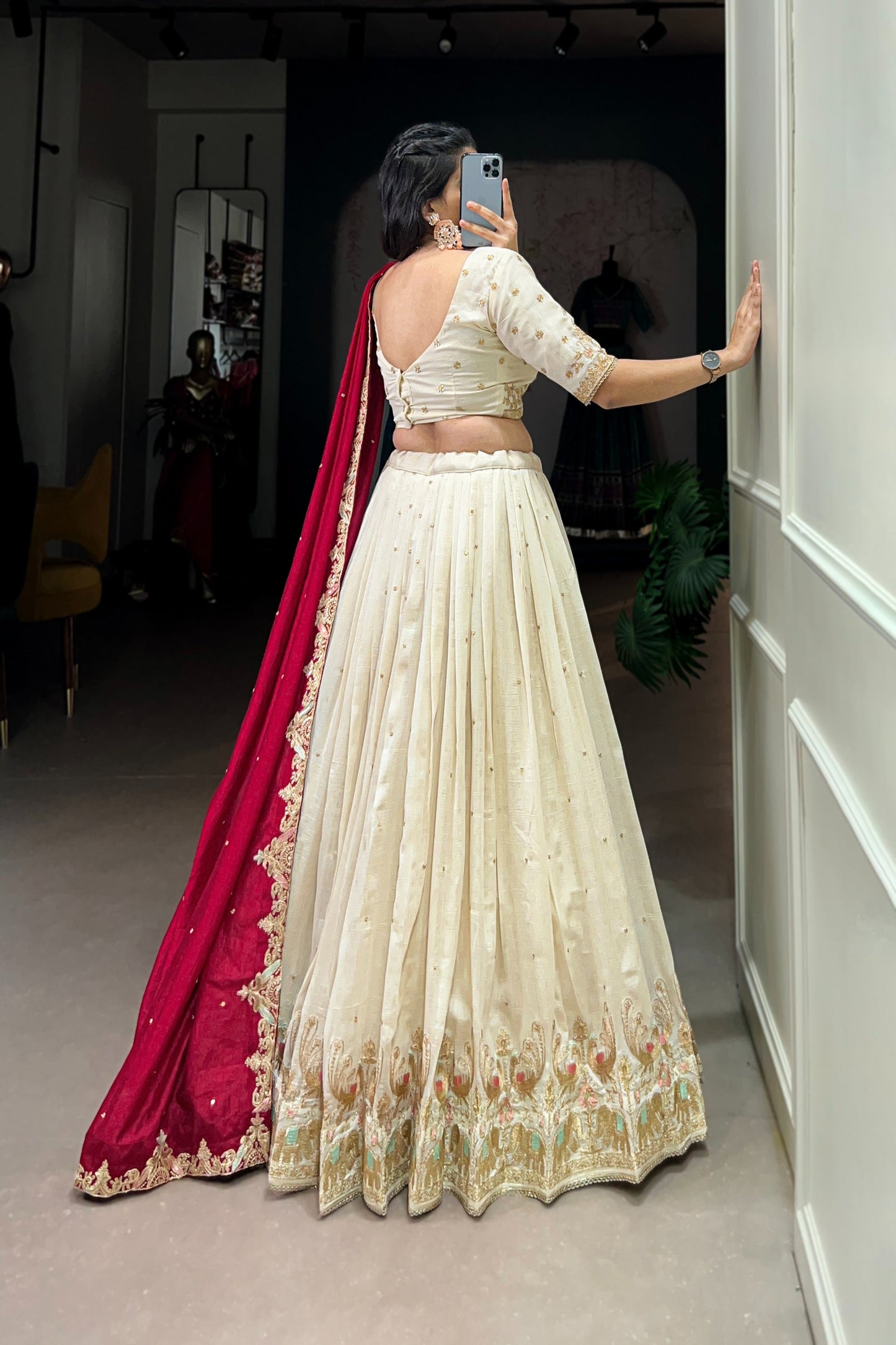 WEDDING SPECIAL VICHITRA SILK LEHENGA CHOLI (WDN112)