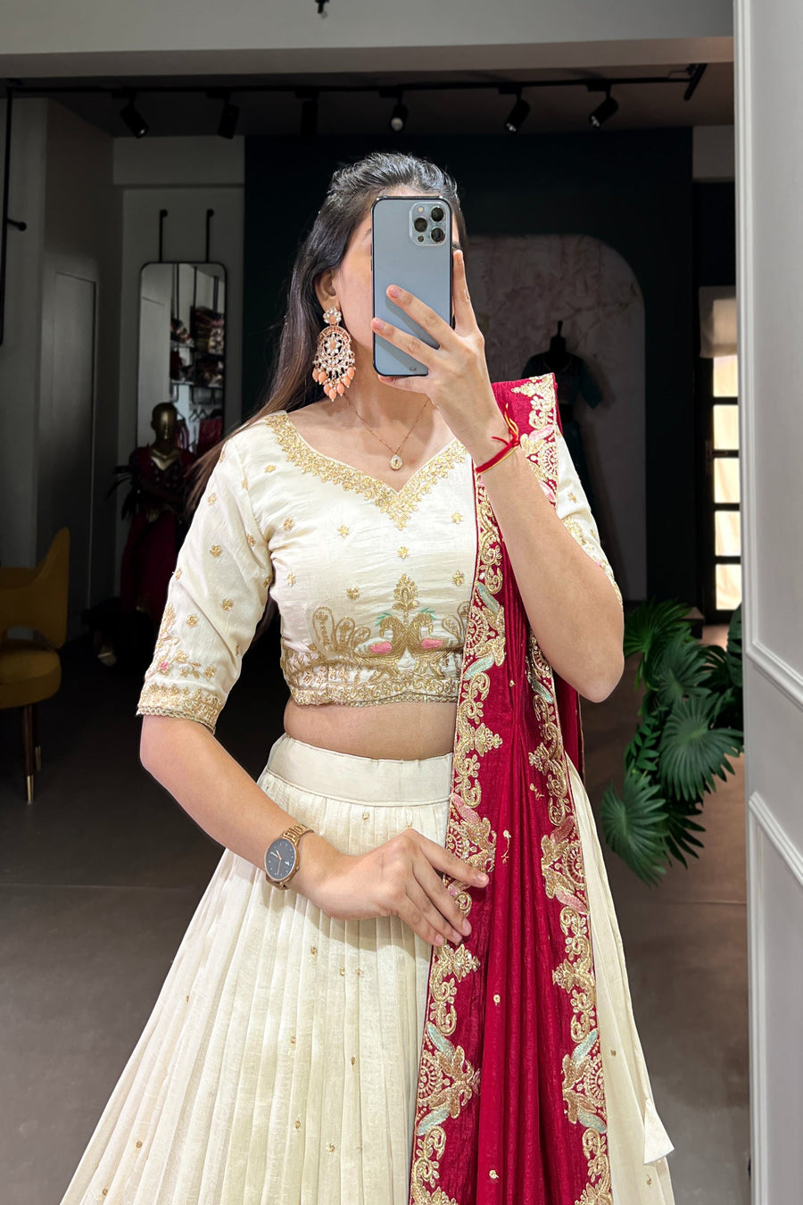 WEDDING SPECIAL VICHITRA SILK LEHENGA CHOLI (WDN112)