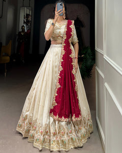 WEDDING SPECIAL VICHITRA SILK LEHENGA CHOLI (WDN112)