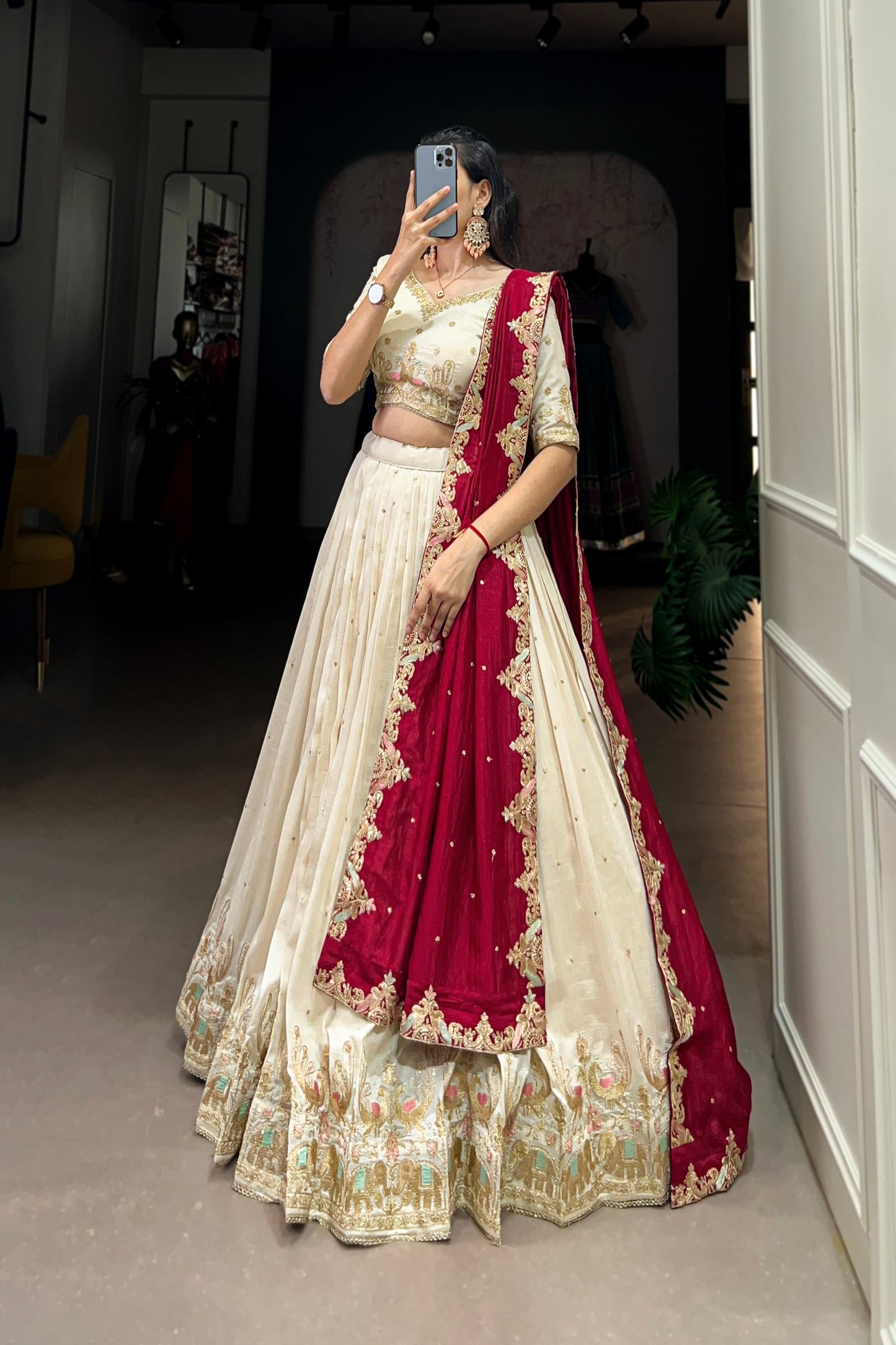 WEDDING SPECIAL VICHITRA SILK LEHENGA CHOLI (WDN112)