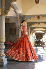 WEDDING SPECIAL RANGOLI SILK SEQUINS AND THREAD EMBROIDERED LEHENGA CHOLI WITH DUPATTA (WDN99)