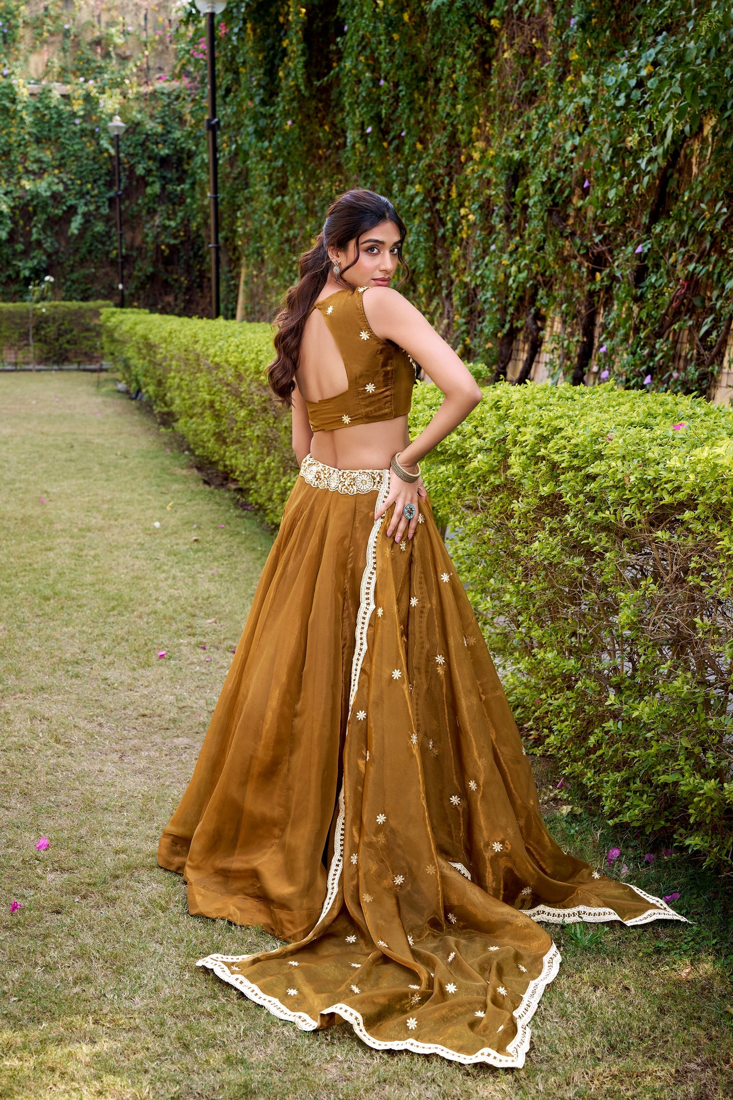WEDDING SPECIAL CHANDA SILK SEQUINS AND THREAD EMBROIDERED LEHENGA CHOLI WITH DUPATTA (TT07)