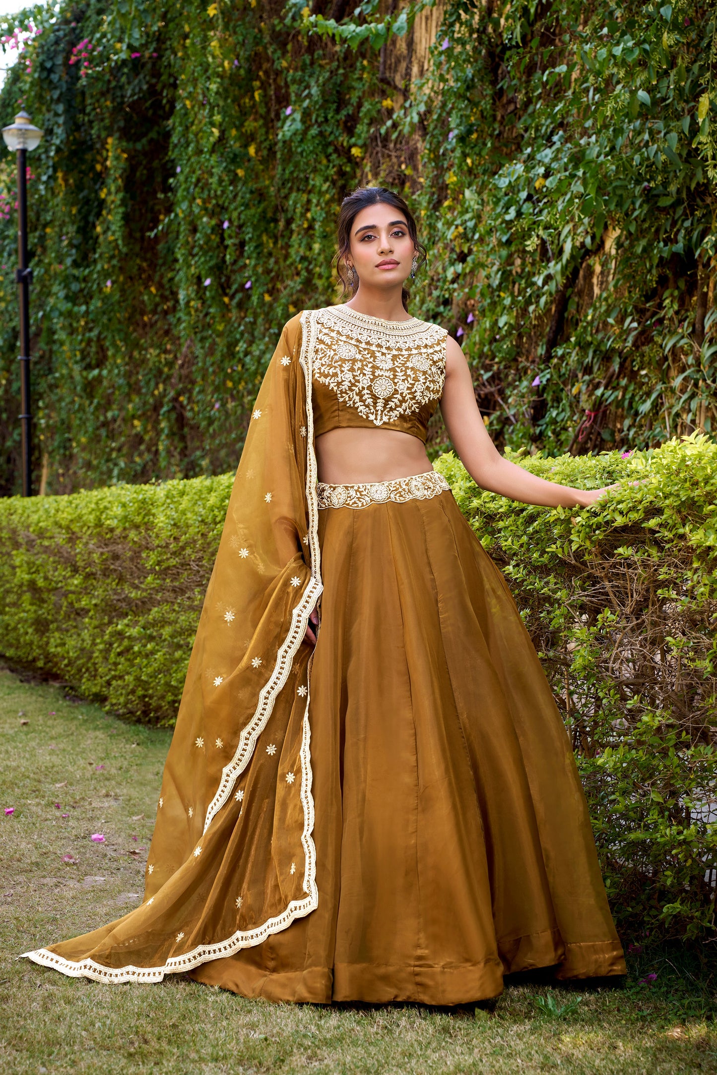 TILTON WEDDING SPECIAL CHANDA SILK SEQUINS AND THREAD EMBROIDERED LEHENGA CHOLI WITH DUPATTA