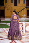 WEDDING SPECIAL CHOCOLATE CRUSH SEQUINS EMBROIDERY LEHENGA CHOLI (WDN135)