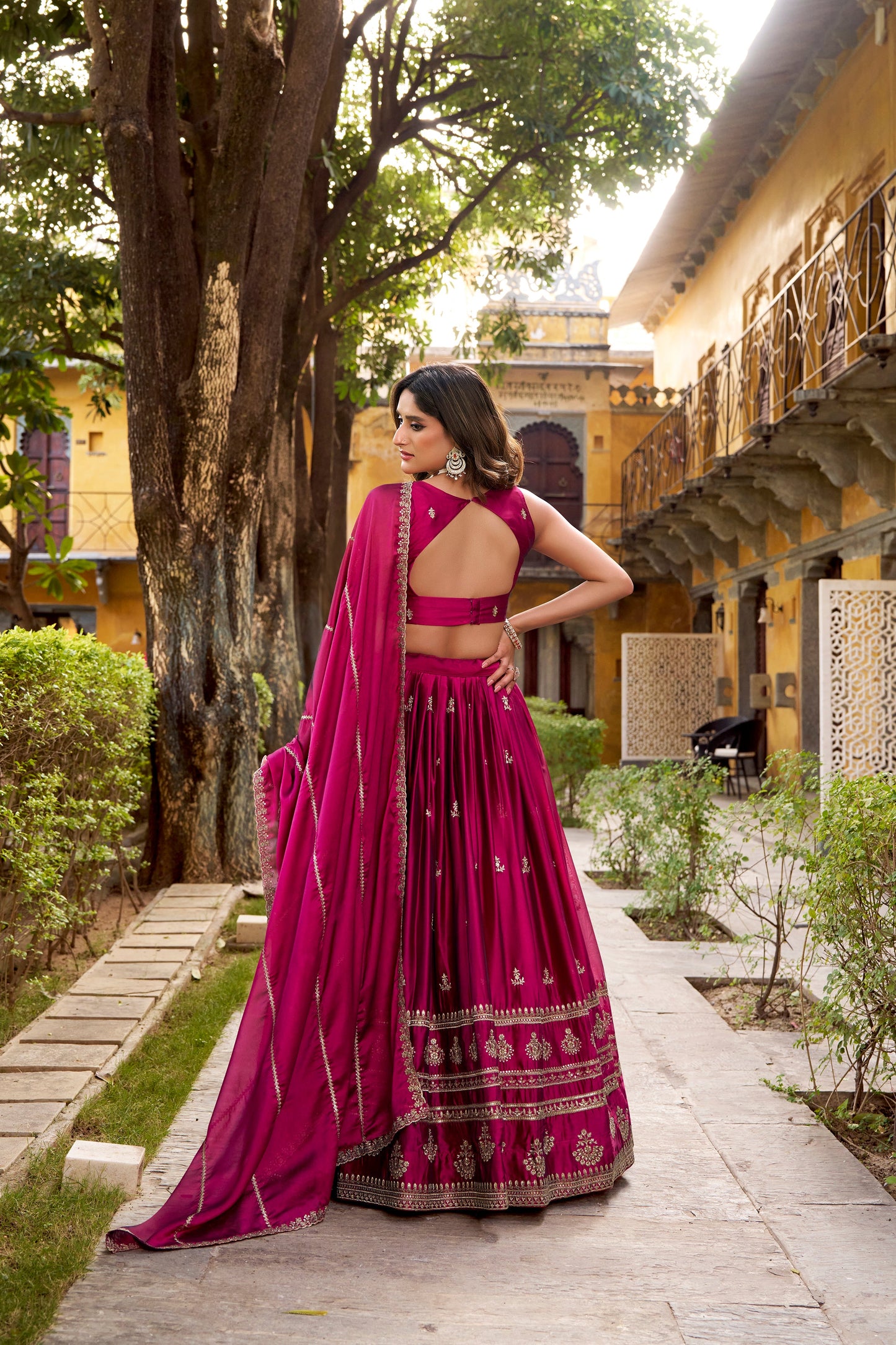 TILTON WEDDING SPECIAL RANGOLI SILK SEQUINS AND THREAD EMBROIDERED LEHENGA CHOLI WITH DUPATTA