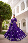 PURE CHANDERI BHANDHEJ PRINT LEHENGA CHOLI WITH DUPATTA (WDN98)