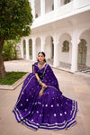 PURE CHANDERI BHANDHEJ PRINT LEHENGA CHOLI WITH DUPATTA (WDN98)