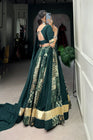 TILTON NAVRATRI SPECIAL RAYON AND TUSSAR SILK PRINTED LEHENGA CHOLI
