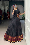 PURE CHANDERI ZARI WEAVING LEHENGA CHOLI WITH DUPATTA (WDN92)