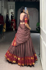 PURE CHANDERI ZARI WEAVING LEHENGA CHOLI WITH DUPATTA (WDN92) 01