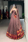 PURE CHANDERI ZARI WEAVING LEHENGA CHOLI WITH DUPATTA (WDN92) 01