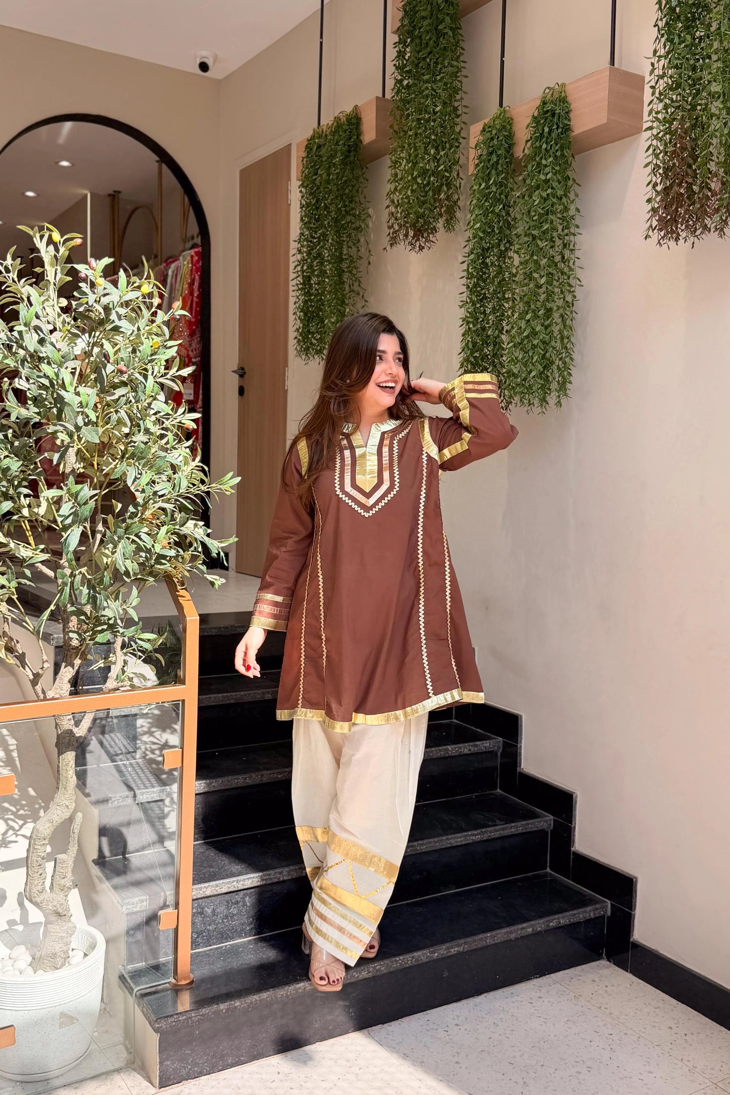 Most Viral Kareena Kapoor Style Cotton Kurta Set with Premium Gota Patti Work (RD034)