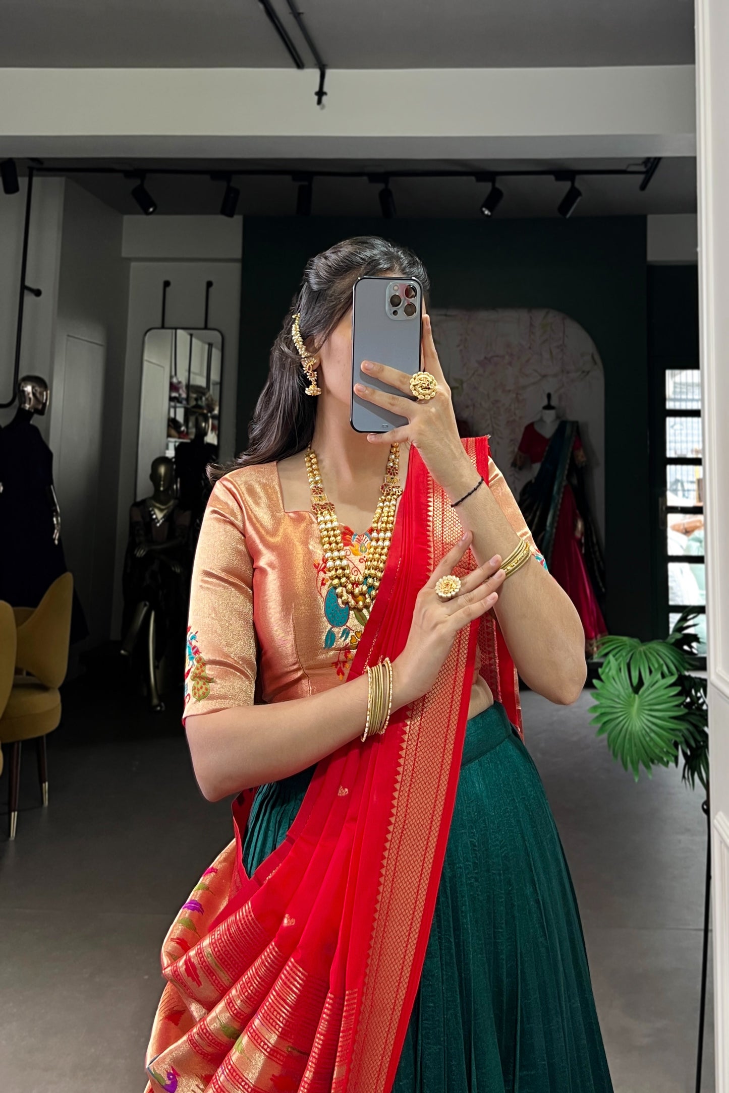 TILTON FESTIVAL SPECIAL VICHITRA SILK PAITHANI LEHENGA CHOLI WITH DUPATTA