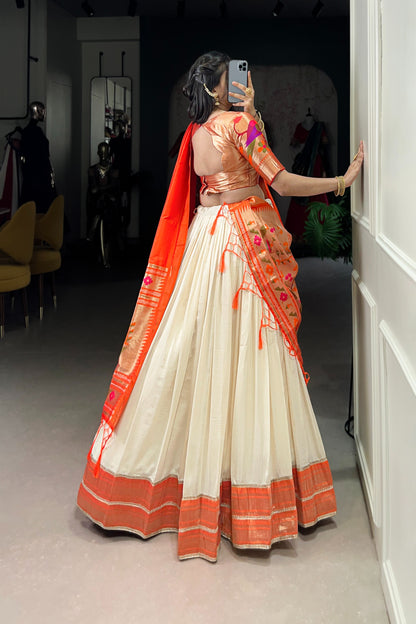 TILTON FESTIVAL SPECIAL VICHITRA SILK PAITHANI LEHENGA CHOLI WITH DUPATTA