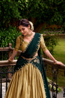 PONGAL SPECIAL POLY COTTON ZARI WEAVING WORKED LEHENGA CHOLI (WDN97) 01