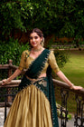 PONGAL SPECIAL POLY COTTON ZARI WEAVING WORKED LEHENGA CHOLI (WDN97) 01