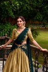 PONGAL SPECIAL POLY COTTON ZARI WEAVING WORKED LEHENGA CHOLI (WDN97) 01