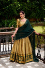PONGAL SPECIAL POLY COTTON ZARI WEAVING WORKED LEHENGA CHOLI (WDN97) 01