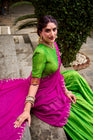 PONGAL SPECIAL POLY COTTON ZARI WEAVING WORKED LEHENGA CHOLI (WDN97) 02