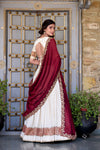 VICHITRA SILK ZARI WEAVINGWORK LEHENGA CHOLI WITH DUPATTA (WDN126)
