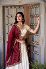 VICHITRA SILK ZARI WEAVINGWORK LEHENGA CHOLI WITH DUPATTA (WDN126)