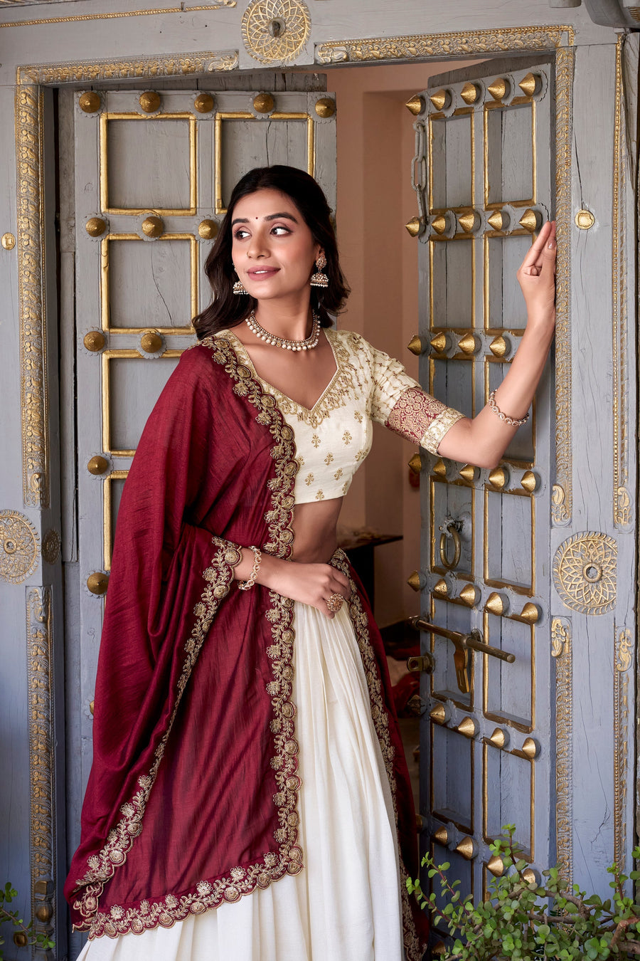 VICHITRA SILK ZARI WEAVINGWORK LEHENGA CHOLI WITH DUPATTA (WDN126)