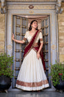 VICHITRA SILK ZARI WEAVINGWORK LEHENGA CHOLI WITH DUPATTA (WDN126)