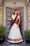 VICHITRA SILK ZARI WEAVINGWORK LEHENGA CHOLI WITH DUPATTA (WDN126)