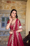 VICHITRA SILK ZARI WEAVINGWORK LEHENGA CHOLI WITH DUPATTA (WDN126) 02