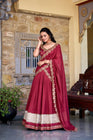 VICHITRA SILK ZARI WEAVINGWORK LEHENGA CHOLI WITH DUPATTA (WDN126) 02