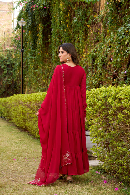 OCCASION SPECIAL MARBLE FABRIC GOWN WITH DUPATTA (TT04)