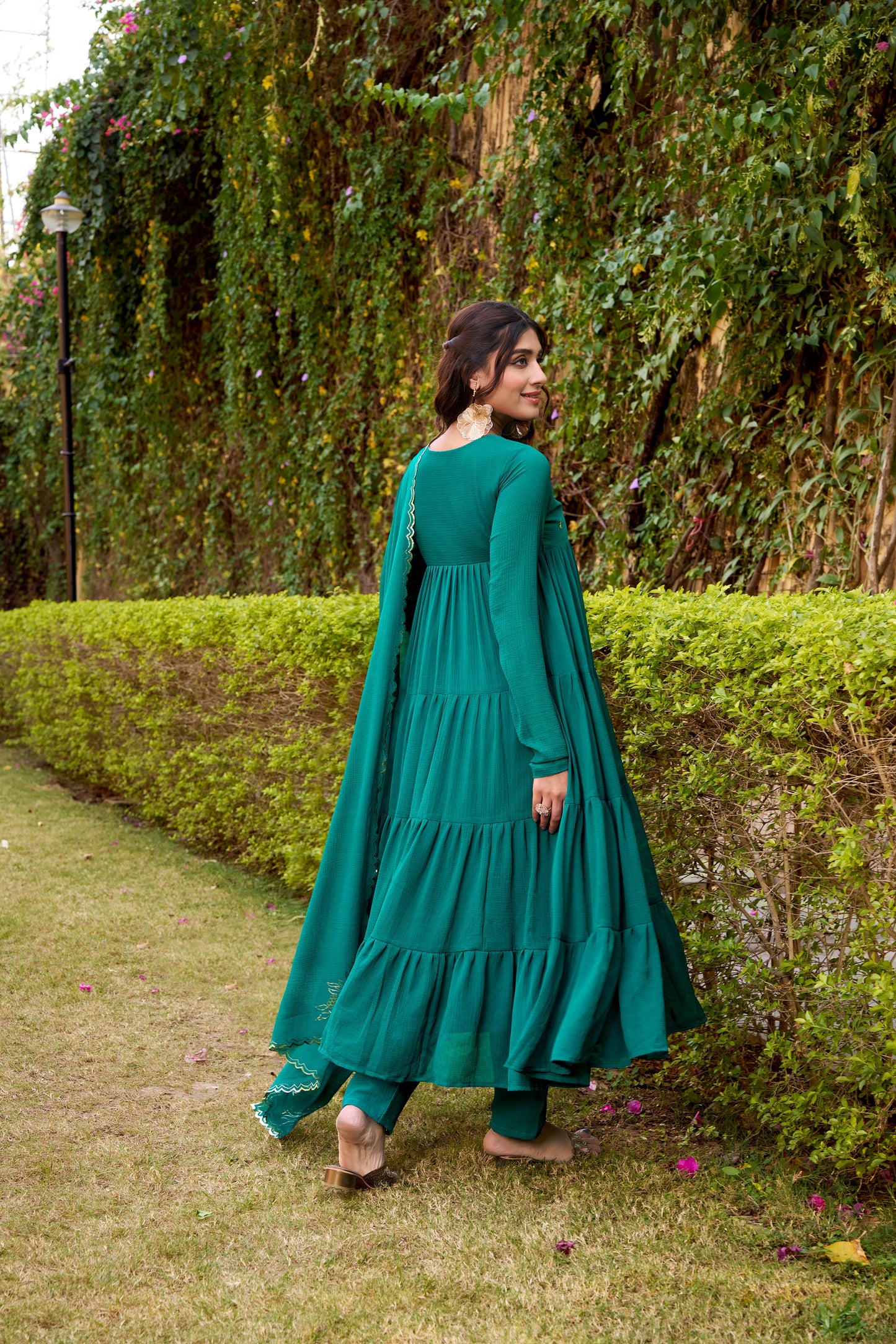 OCCASION SPECIAL MARBLE FABRIC GOWN WITH DUPATTA (TT04)