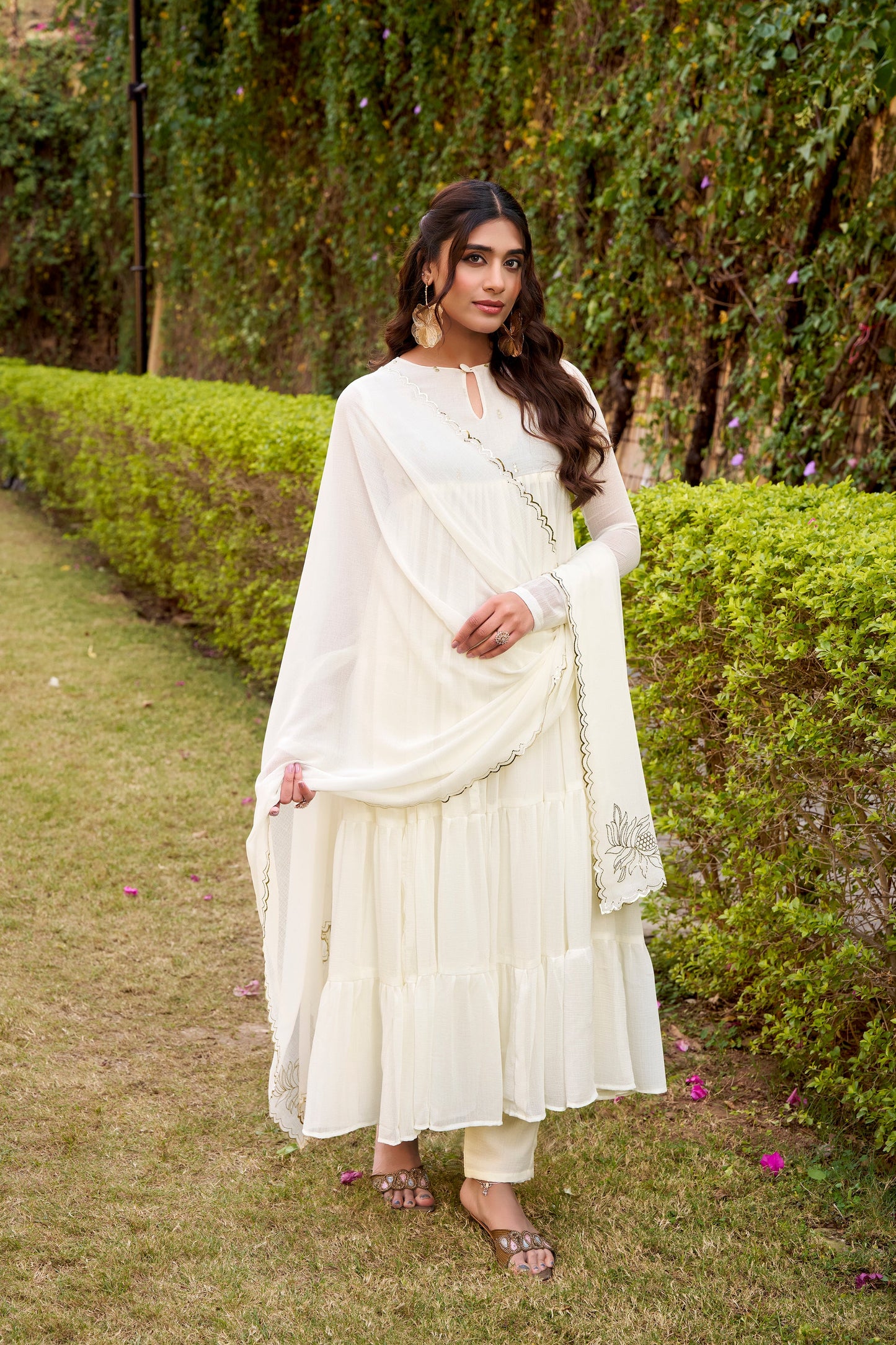 OCCASION SPECIAL MARBLE FABRIC GOWN WITH DUPATTA (TT04)