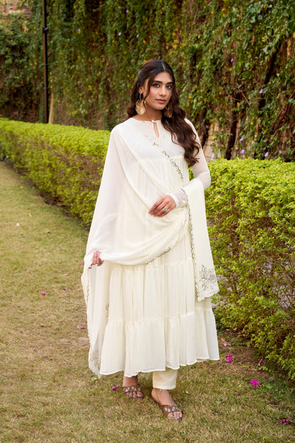 OCCASION SPECIAL MARBLE FABRIC GOWN WITH DUPATTA (TT04)