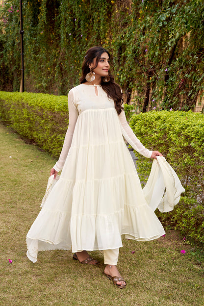 OCCASION SPECIAL MARBLE FABRIC GOWN WITH DUPATTA (TT04)