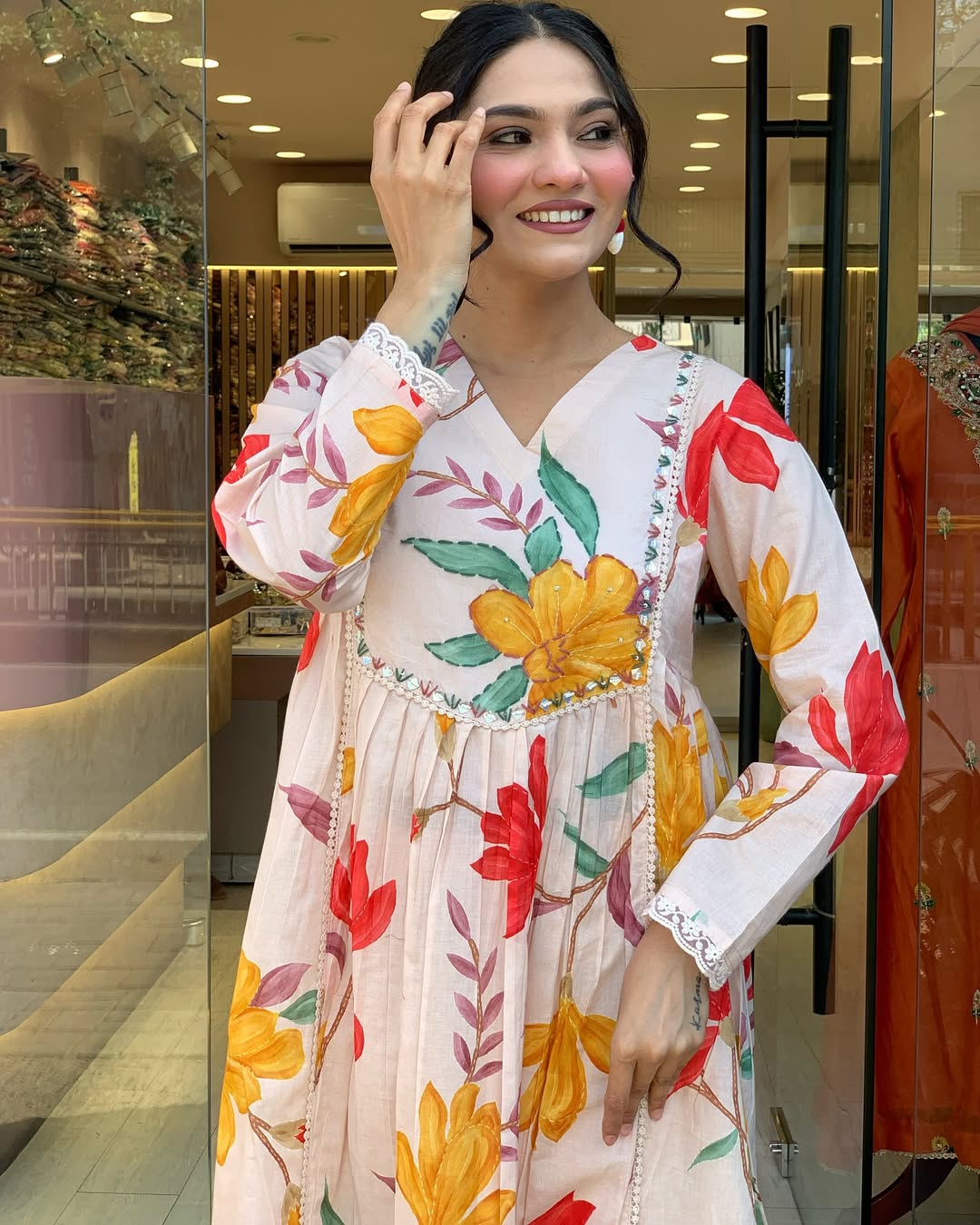 Simple yet elegant This is how we describe our latest launched dresse (NFRD632)