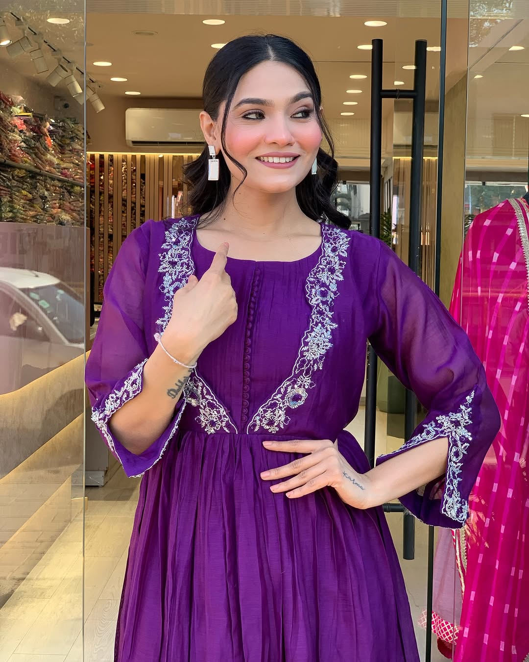 Simple yet elegant This is how we describe our latest launched dresse (NFRD637)