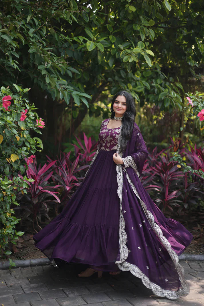 WOMENSAVTAR PREMIUM GOWN-DUPATTA COLLECTIONS