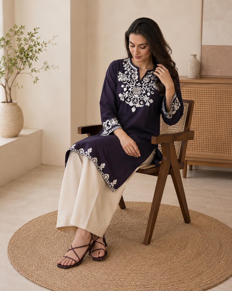 Presenting Our Premium  heavy embroidery with pocket Jaipur  Cord-Set (SWSK61)