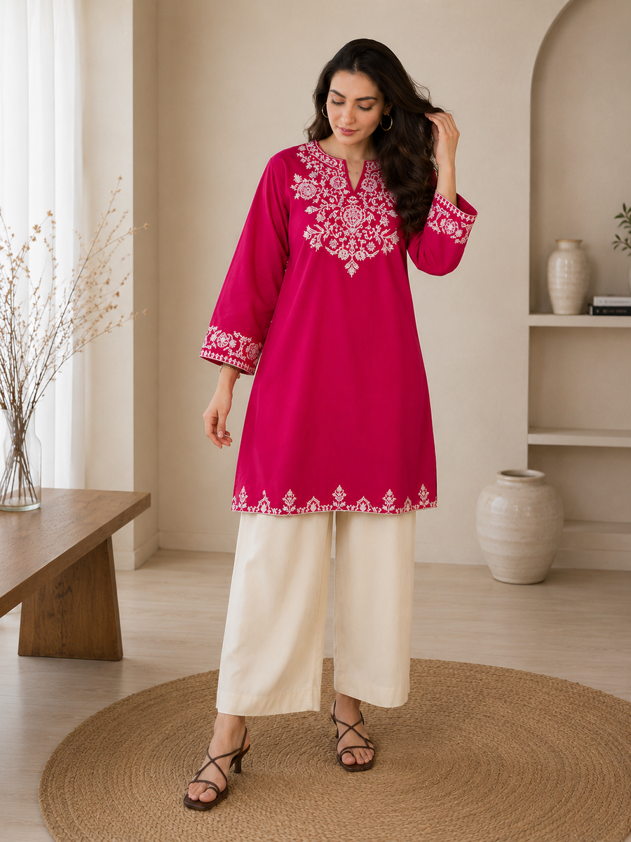 Presenting Our Premium  heavy embroidery with pocket Jaipur  Cord-Set (SWSK61)